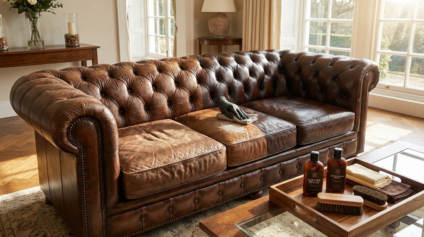 Professional leather cleaning