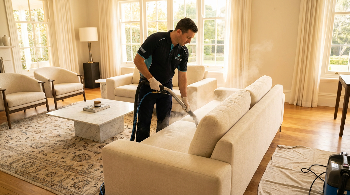 Professional upholstery cleaning